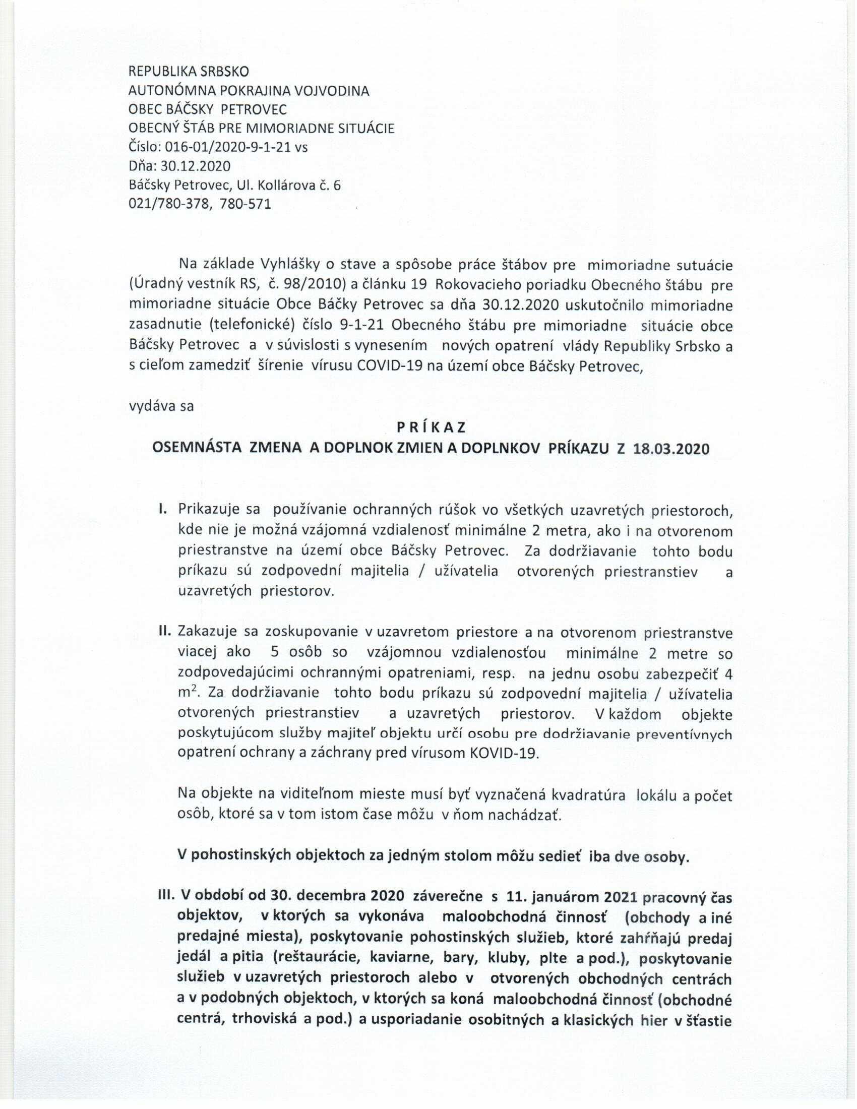 príkaz 30.12. 1 1